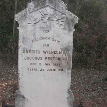 PRETORIUS Andries Wilhelmus 1833-1911