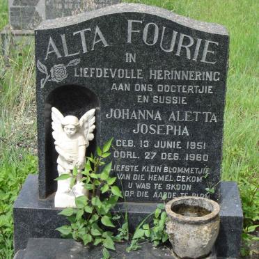 FOURIE Johanna Aletta Josepha 1951-1960