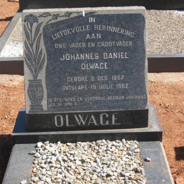 OLWAGE Johannes Daniel 1887-1962