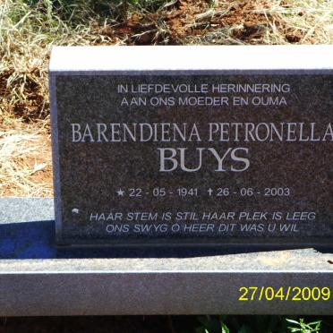BUYS Barendiena Petronella 1941-2003
