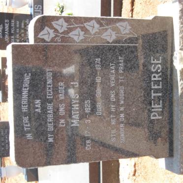 PIETERSE Mathys J. 1925-1974