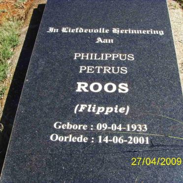 ROOS Philippus Petrus 1933-2001
