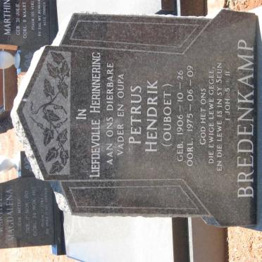 BREDENKAMP Petrus Hendrik 1906-1975