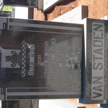 STADEN Susanna Maria, van nee ECKARD 1881-1973