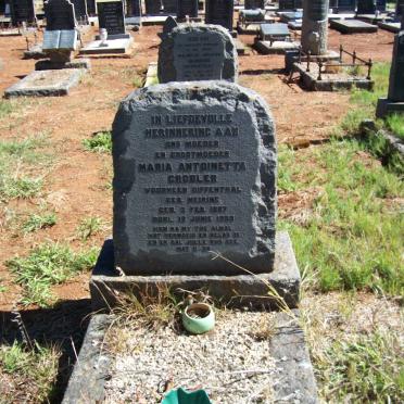 GROBLER Maria Antoinetta formerly DIFFENTHAL nee MEIRING 1887-1959