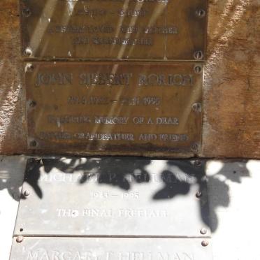 RORICH John Siebert 1922-1995 &amp; Shiela Mary 1924-1987 :: HELLMAN Michael P. 1943-1995 :: HELLMAN Margaret 1915-1990