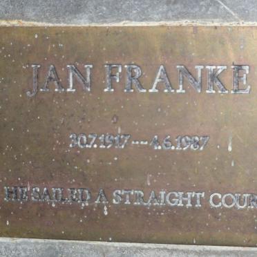 FRANKE Jan 1917-1987