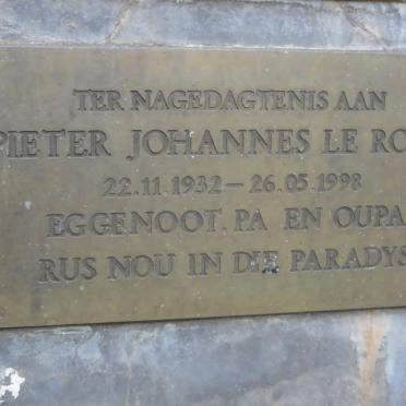 ROUX Pieter Johannes, le 1932-1998