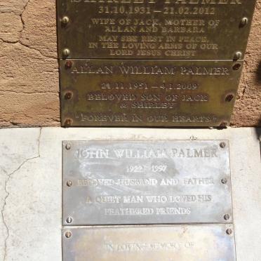 PALMER John William 1922-1997 &amp; Shirley 1931-2012 :: PALMER Allan William  1951-2009