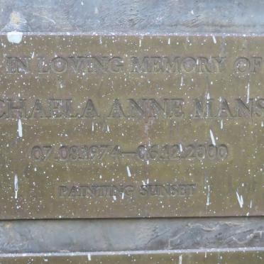 MANSELL Michaela Anne 1974-2000