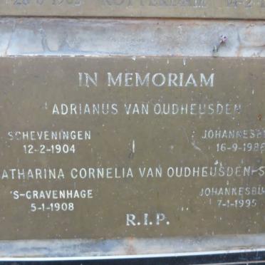 OUDHEUSDEN Adrianus, van 1904-1986 &amp; Catharina Cornelia STEUR 1908-1995