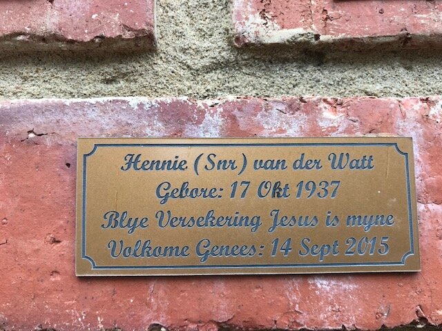WATT Hennie, van der 1937-2015