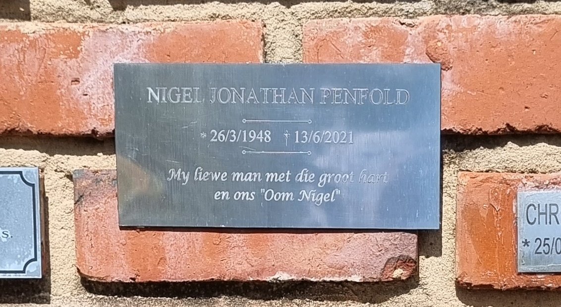 PENFOLD Nigel Jonathan 1948-2021