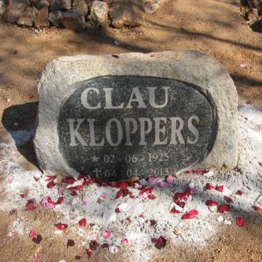 KLOPPERS Clau 1925-2013