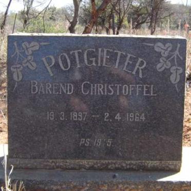 POTGIETER Barend Christoffel 1897-1964