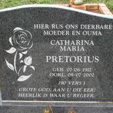 PRETORIUS Catharina Maria 1917-2002