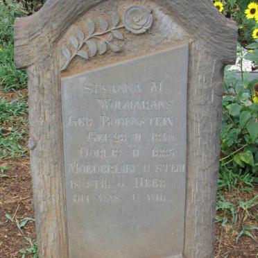 WOLMARANS Susanna M. nee BODENSTEIN 1840-1885