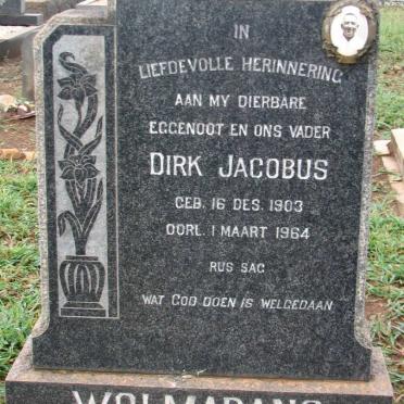 WOLMARANS Dirk Johannes 1903-1964