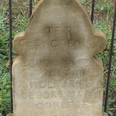WOLMARANS Hendrina Johanna 1888-1898