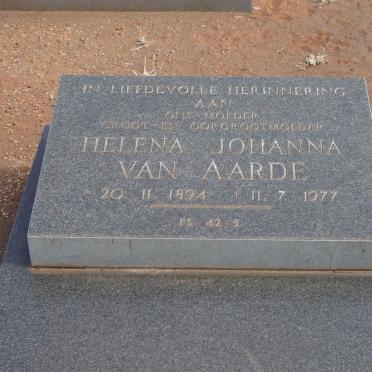 AARDE Helena Johanna, van 1894-1977