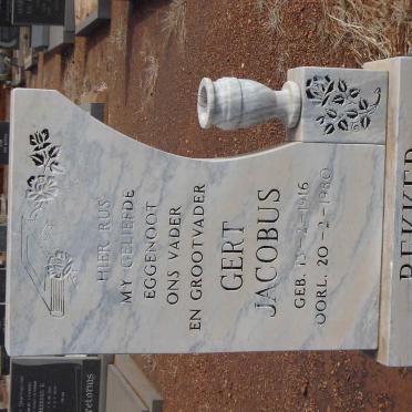 BEKKER Gert Jacobus 1916-1980