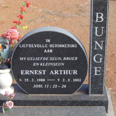 BUNGE Ernest Arthur 1980-2002