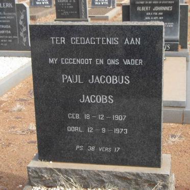 JACOBS Paul Jacobus 1907-1973