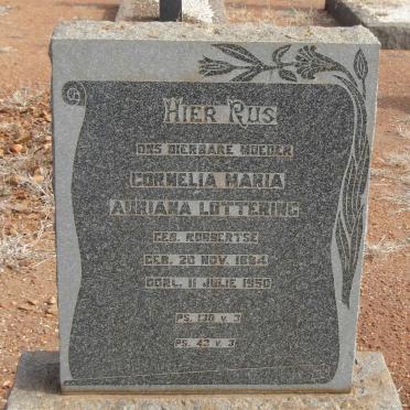 LOTTERING Cornelia Maria Adriana nee ROBBERTSE 1884-1950