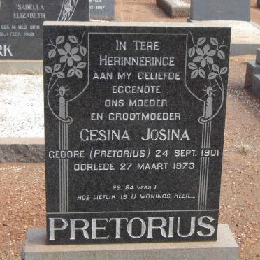 PRETORIUS Gesina Josina nee PRETORIUS 1901-1973