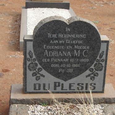 PLESIS Adriana M.C., du nee PIENAAR 1909-1966