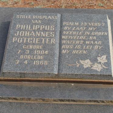 POTGIETER Philippus Johannes 1904-1968