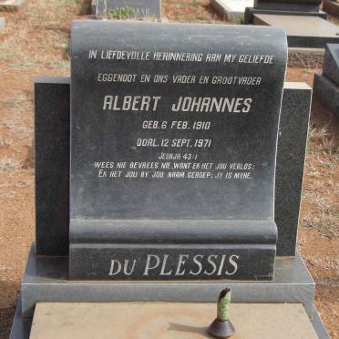 PLESSIS Albert Johannes, du 1910-1971