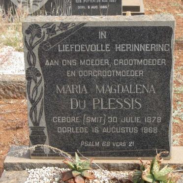 PLESSIS Maria Magdalena, du nee SMIT 1878-1968