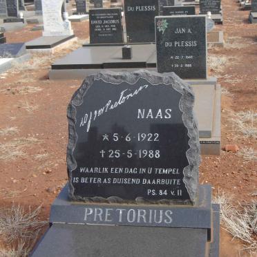PRETORIUS Naas 1922-1988