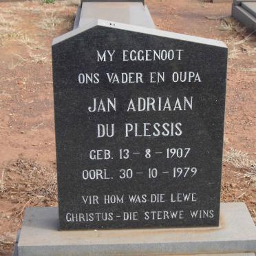 PLESSIS Jan Adriaan, du 1907-1979