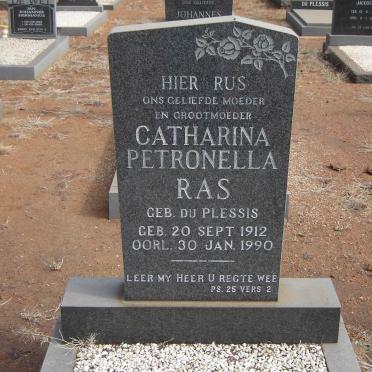 RAS Catharina Petronella nee DU PLESSIS