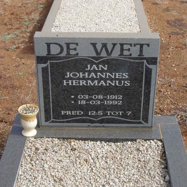 WET Jan Johannes Hermanus, de 1912-1992