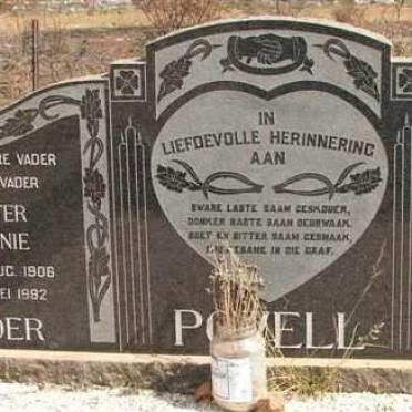 POWELL Wouter Antonie 1906-1992 &amp; Susara Anna Elizabeth DU TOIT 1906-1968