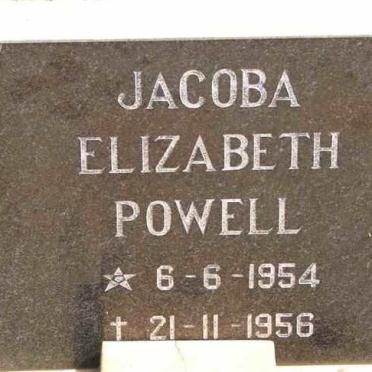 POWELL Jacoba Elizabeth 1954-1956