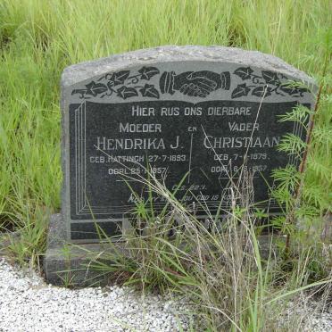 VENTER Christiaan 1879-1957 &amp; Hendrika J. HATTINGH 1893-1957