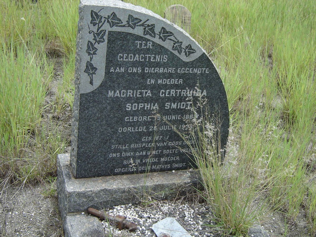 SMIDT Magrieta Gertruida Sophia 1865-1939