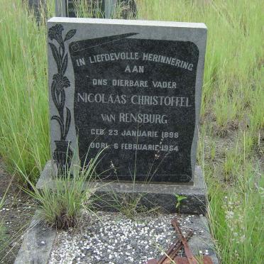 RENSBURG Nicolaas Christoffel, van 1898-1954