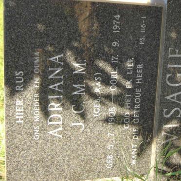 VISAGIE Adriana J.C.M.M. nee RAS 1908-1974