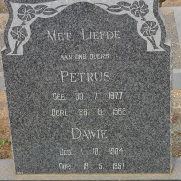 AS Petrus, van 1877-1962 :: VAN AS Dawie 1904-1957
