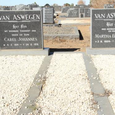 ASWEGEN Carel Johannes, van 1914-1978 &amp; Martha Elizabeth 1924-2003