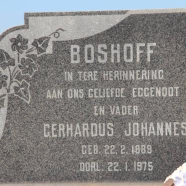 BOSHOFF Gerhardus Johannes 1889-1975