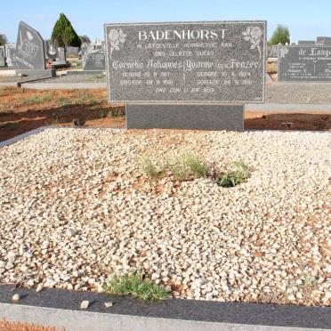 BADENHORST Cornelis Johannes 1917-1991 &amp; Yvonne FRAZER 1924-1991