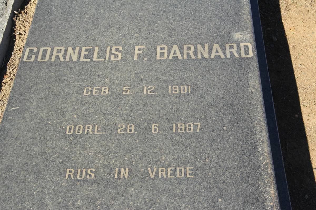 BARNARD Cornelis F. 1901-1987