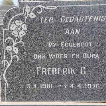 COETZER Frederik C. 1901-1976