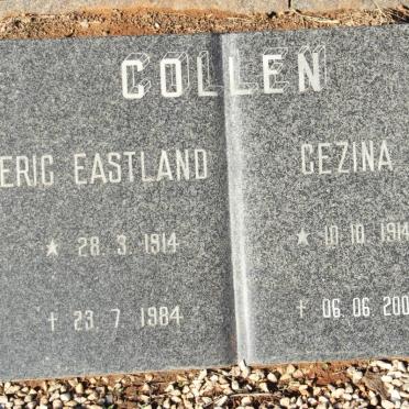 COLLEN Eric Eastland 1914-1984 &amp; Gezina 1914-2000